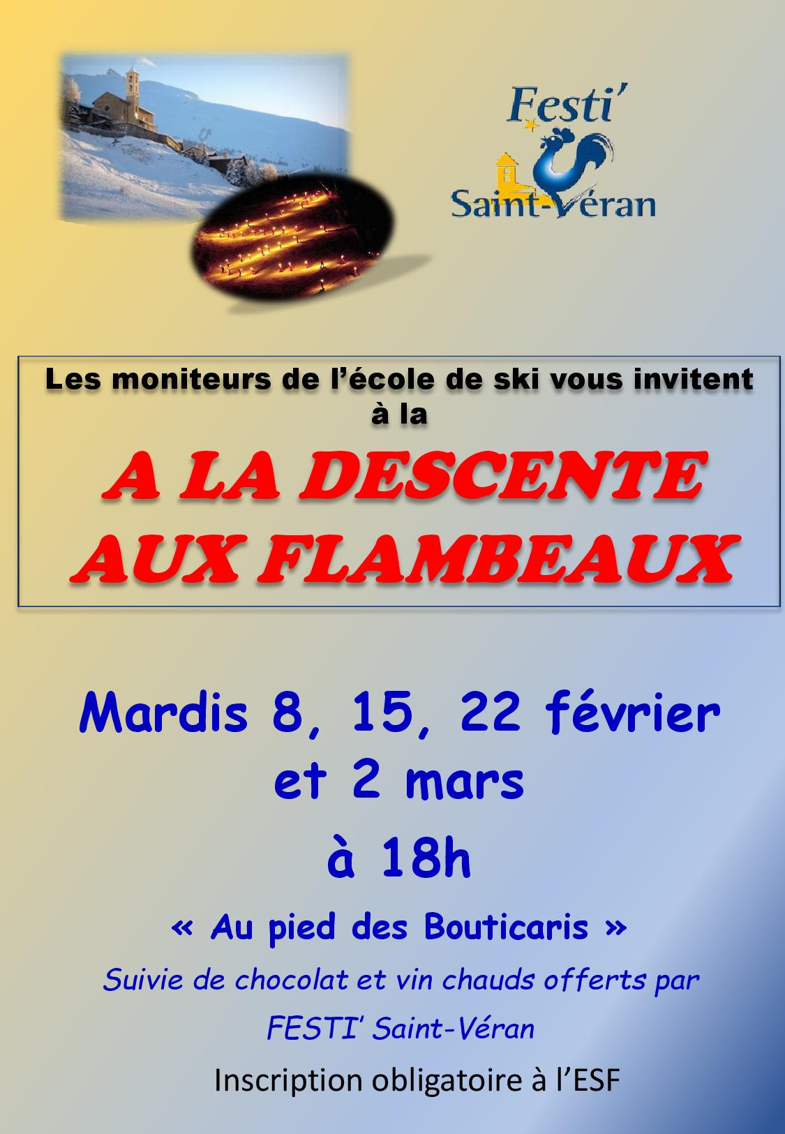 Affiche descentes aux flambeaux 2022
